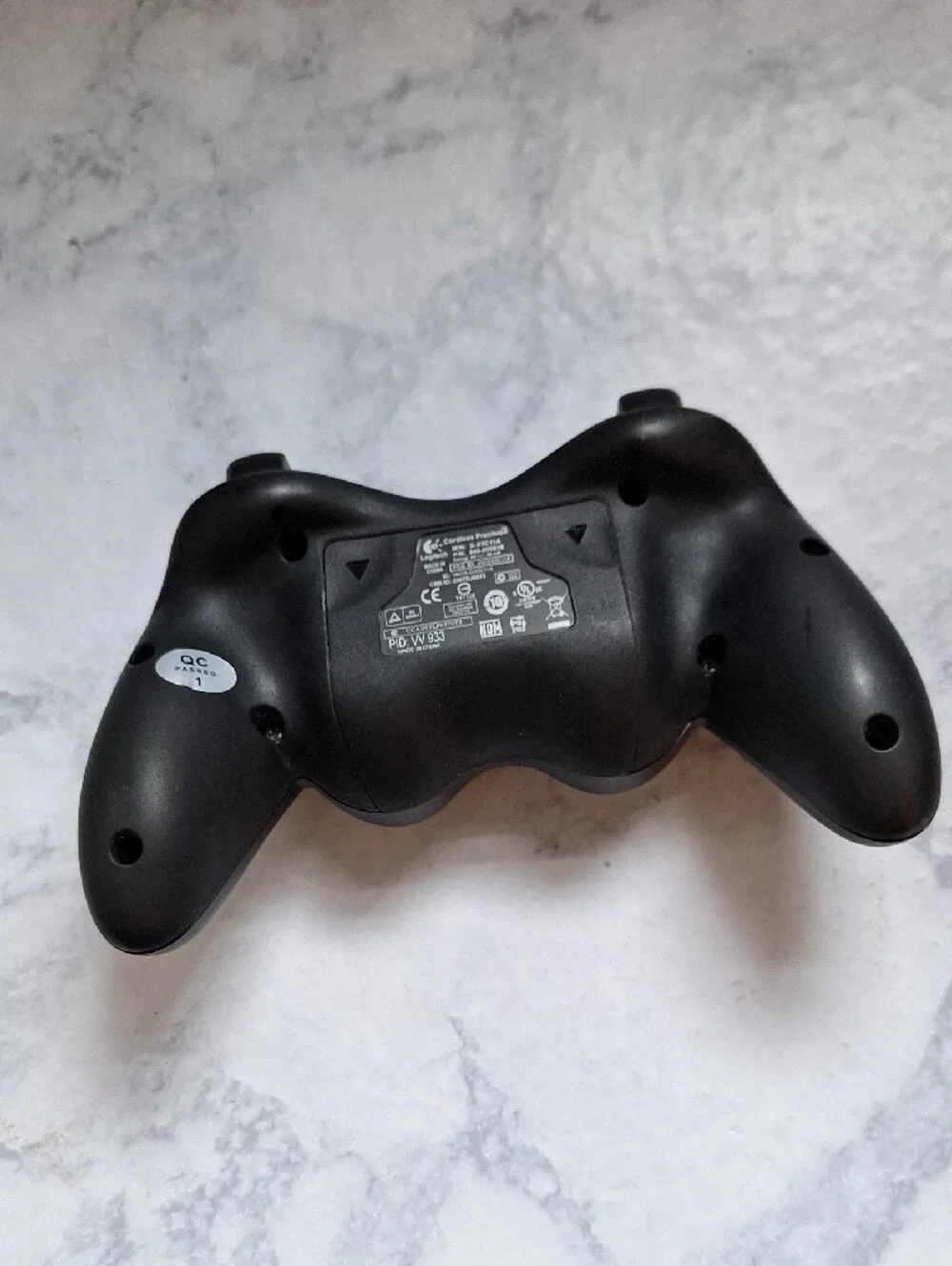Logitech Black Wireless Gamepad with Colored Action Buttons